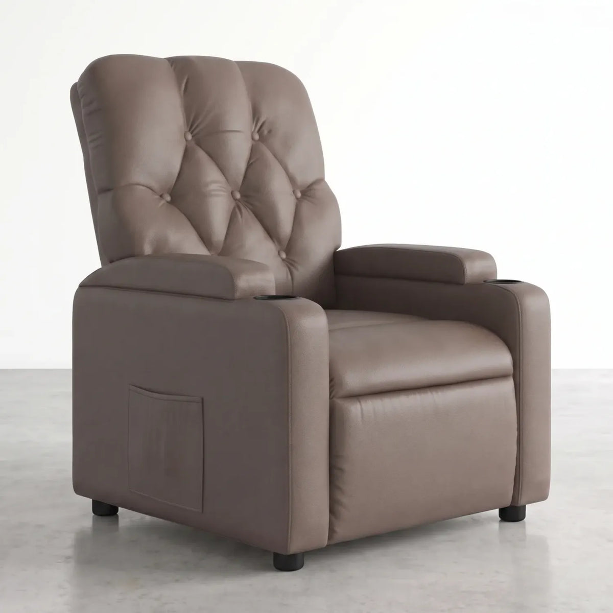 Fauteuil massant électrique inclinable en similicuir