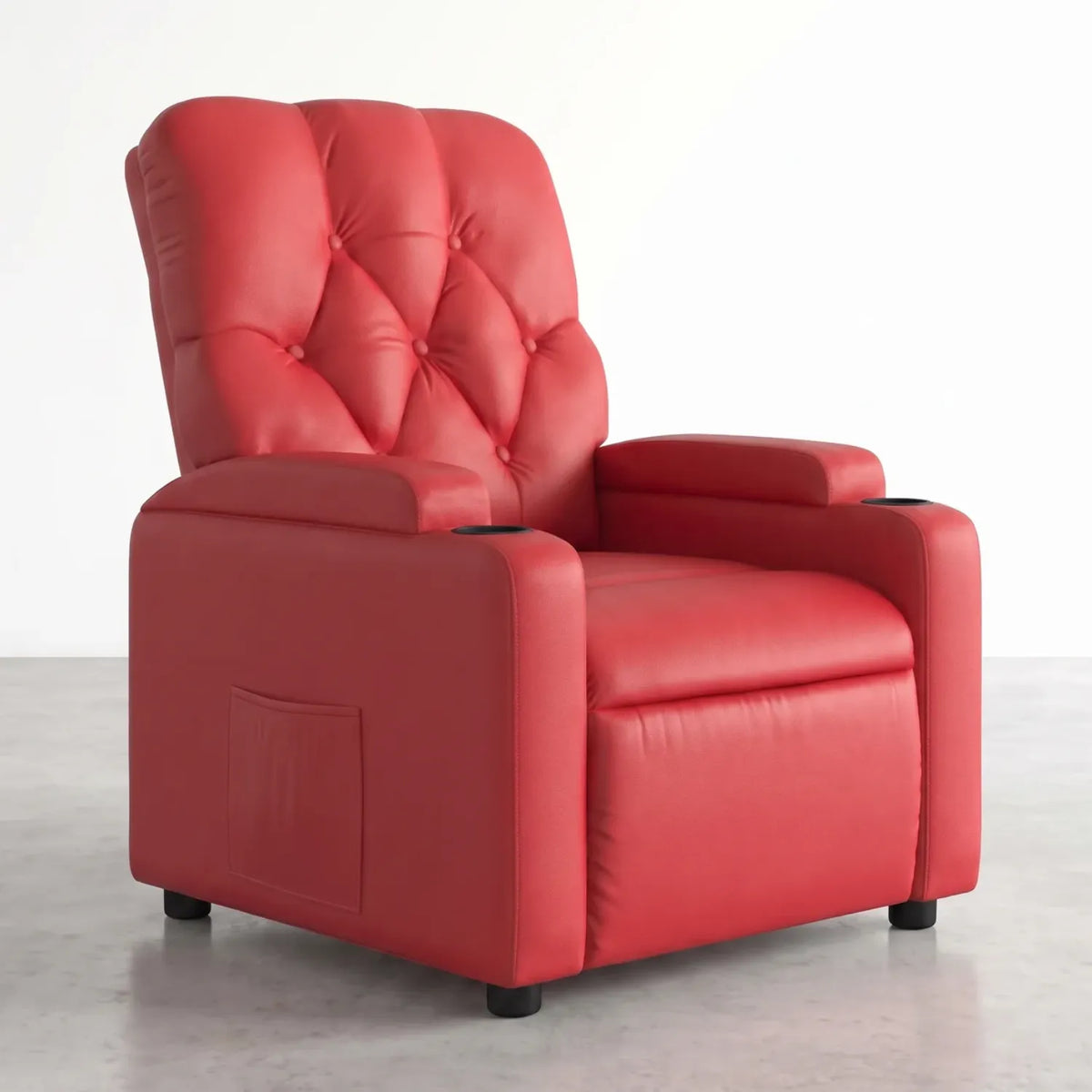 Fauteuil massant électrique inclinable en similicuir