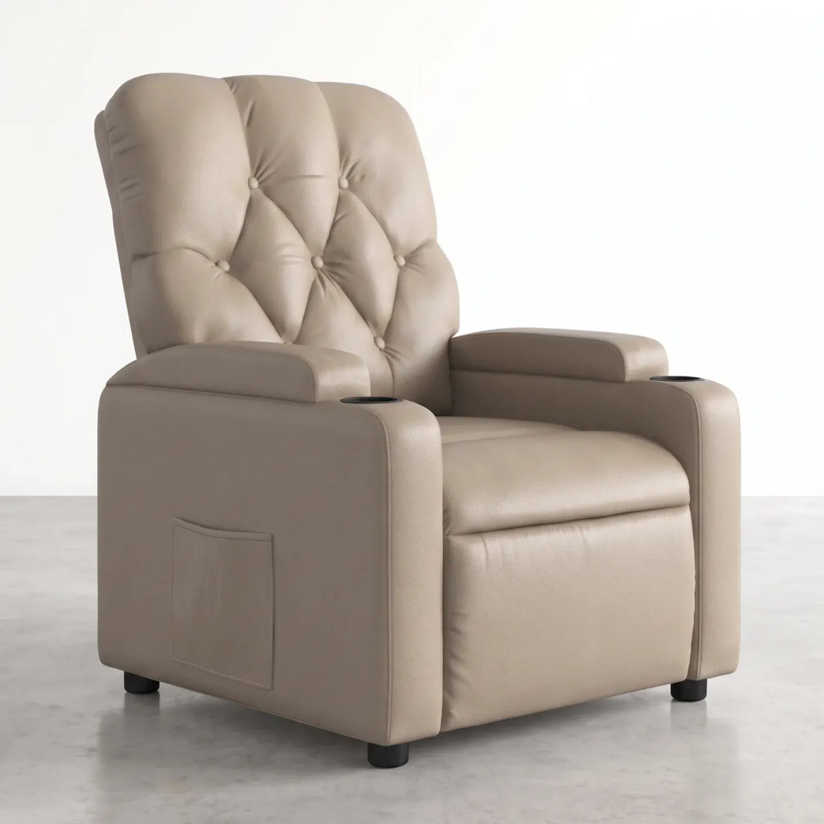 Fauteuil massant électrique inclinable en similicuir