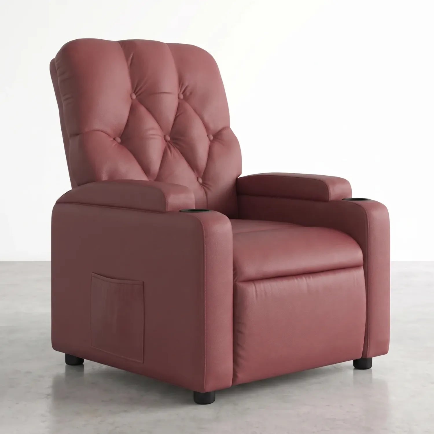 Fauteuil massant électrique inclinable en similicuir