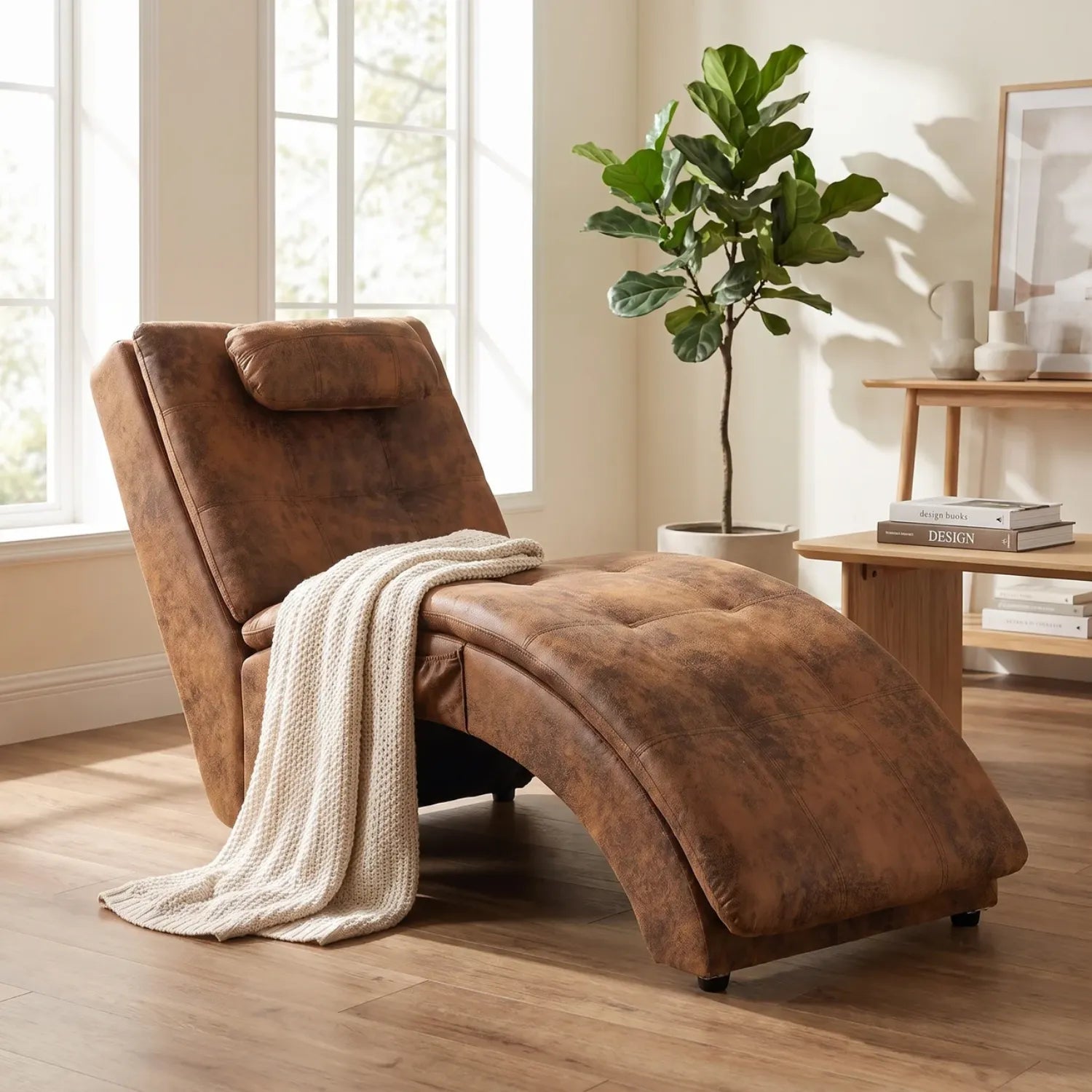 Fauteuil chaise longue massant et chauffant