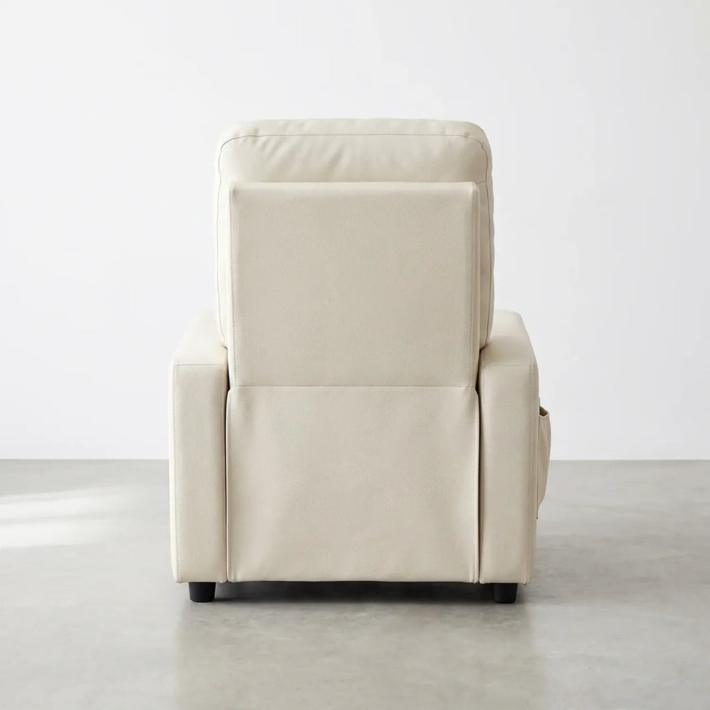 Fauteuil massant électrique inclinable en similicuir