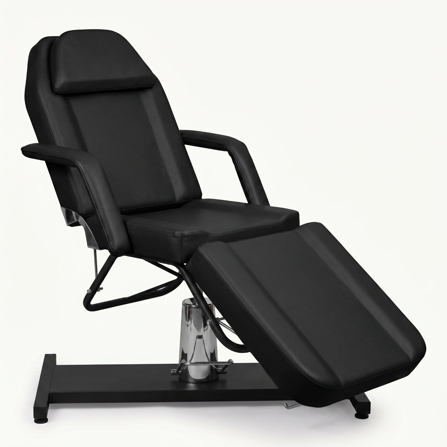 Table de massage fixe fond blanc variante noir