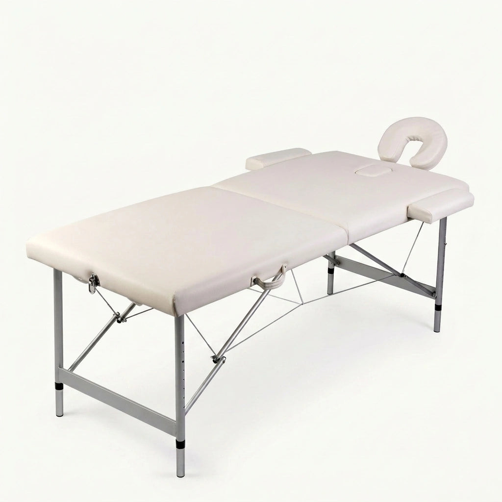Table de massage pliante blanc creme variante lebonmassage