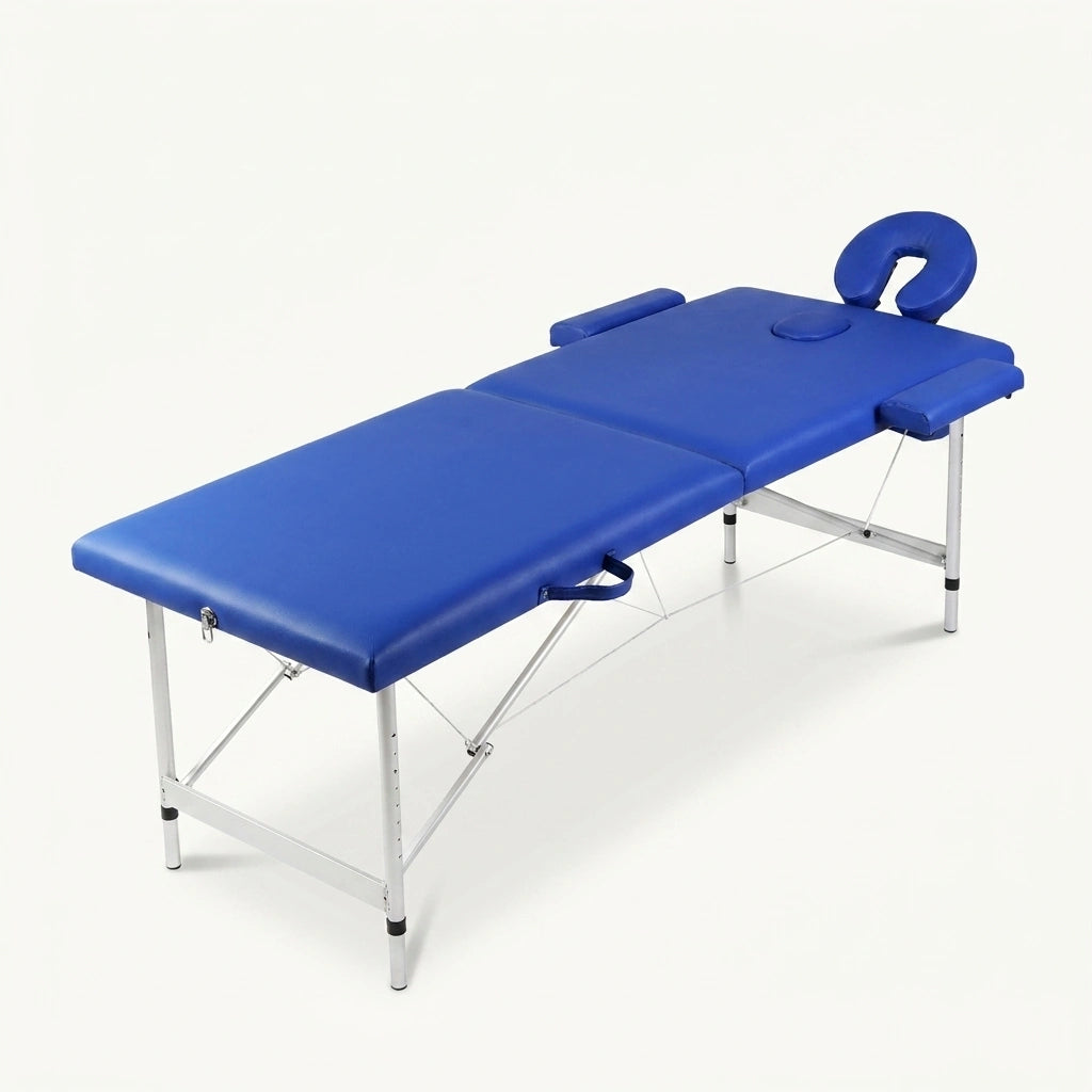 Table de massage pliante bleu variante lebonmassage